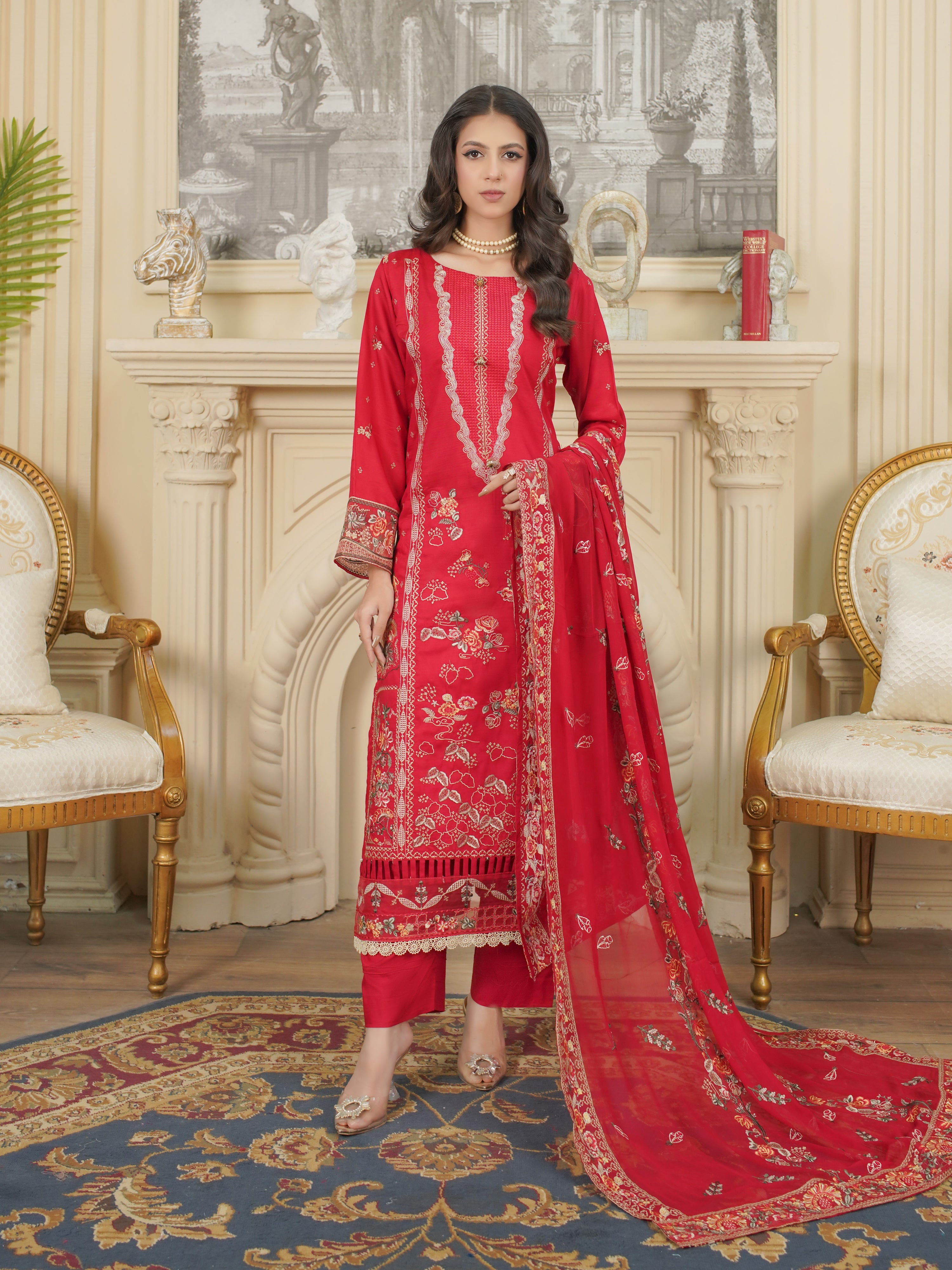 FEROZI DG-862B ( Unstiched Doria Viscose Collection)